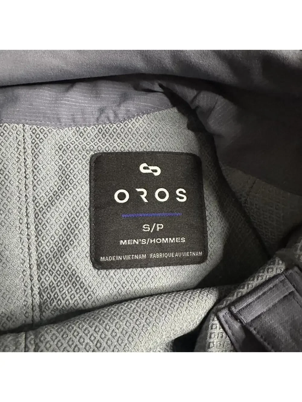 Oros Men's Jacket Gray Lightweight Windbreaker
